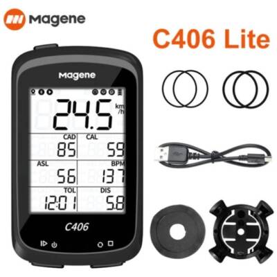 Велокомп'ютер Magene C406 c GPS підтримка Strava, каденс, пульс