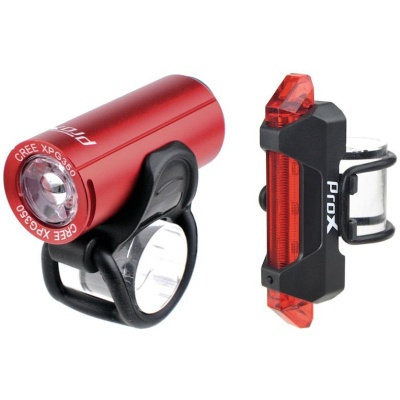 фото - Комплект фар ProX Pictor Cree Set 350+10 Lm USB червоний (A-O-B-P-0347)