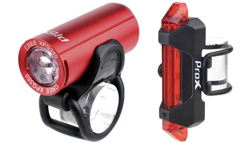 Фото Комплект фар ProX Pictor Cree Set 350+10 Lm USB червоний (A-O-B-P-0347)