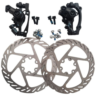 фото - Комплект дисковых тормозов FLAME YK-5 160 мм