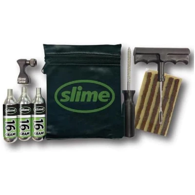 фото - Ремкомплект для безкамерных покрышок Slime Tyre Repair Kit, Tools, plugs & CO2