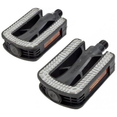 фото - Педалі FP-830, пластик 9/16" чорний із сірим (FP-830)