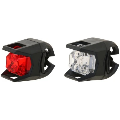 фото - Велосипедная мигалка Kands белый/красный, свет LED, 2шт черный (JY-3005)