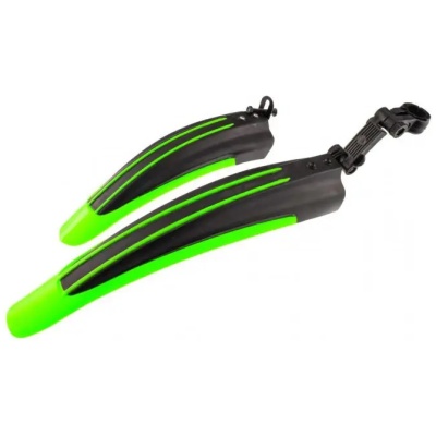 фото - Крила передні та задні 24-26" чорний із зеленим (dnb-002green)