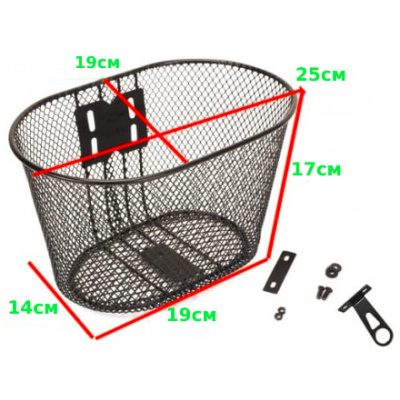 фото - Кошик передній Kands 24/26 на винос чорний (XH-BK12/A)