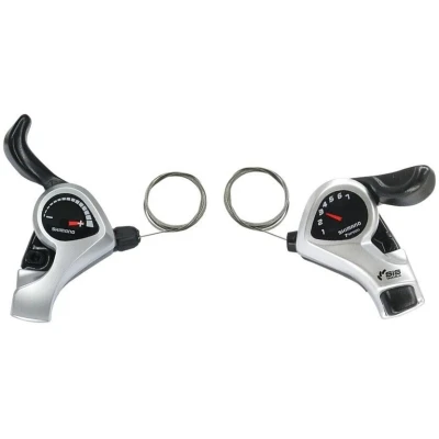фото - Манетки Shimano SL-TX50 Tourney 3*7 серый (SL-TX50)