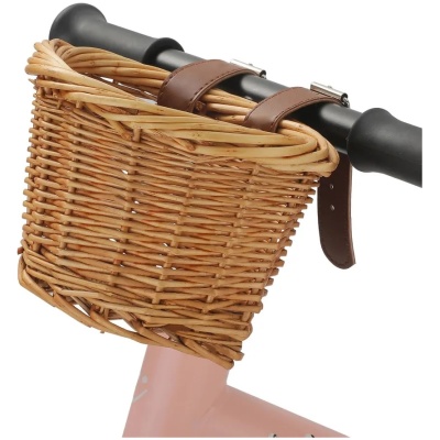 фото - Кошик KB на кермо, плетена, лоза, бежева (KOS142)