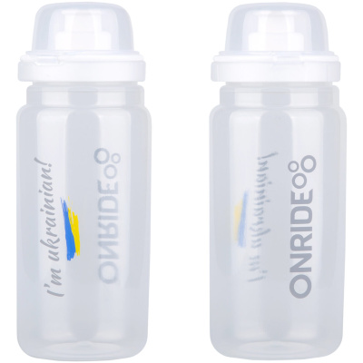 фото - Фляга ONRIDE Elite Fly UA 550 мл прозора, з ковпачком
