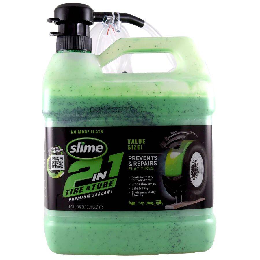 Безкамерный/камерний герметик Slime 2IN1 Sealant 3,8 л