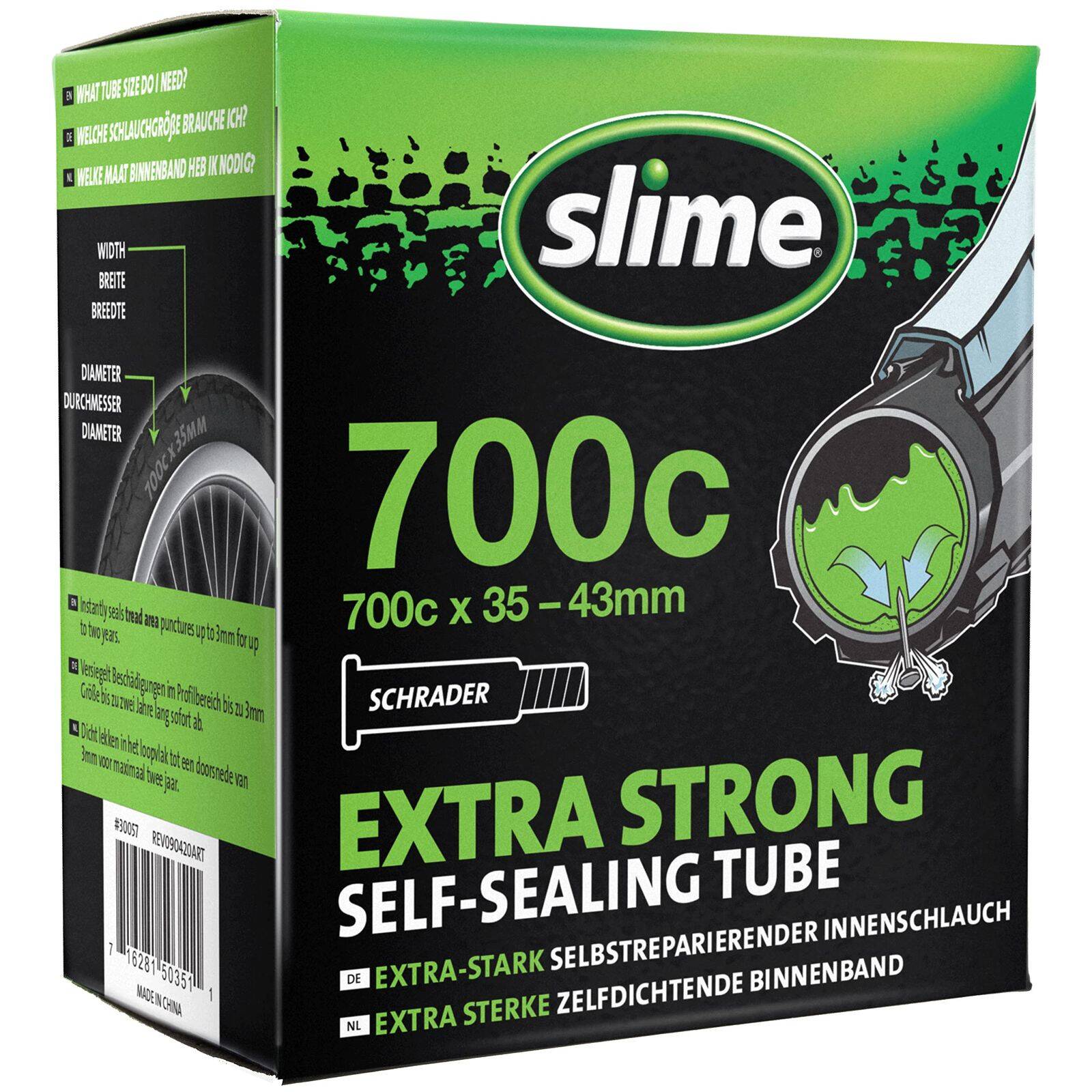 Камера Slime Smart Tube 700 x 35-43 мм AV з герметиком