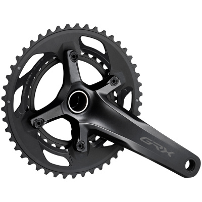 фото - Шатуны Shimano FC-RX600-11-2 GRX (11Х2), 175 мм , 46Х30, без каретки, интегрированная ось (ОЕМ)