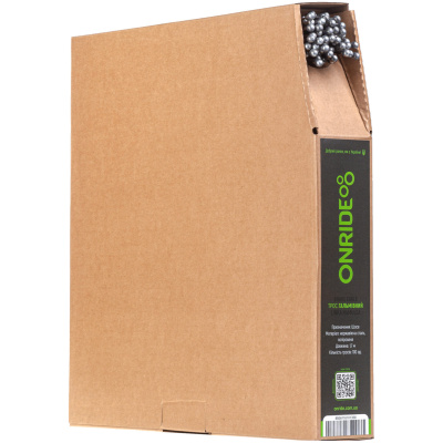 фото - Тросик тормозной ONRIDE Road, нержавейка, полированный, 1,7м, 100 шт., бухта