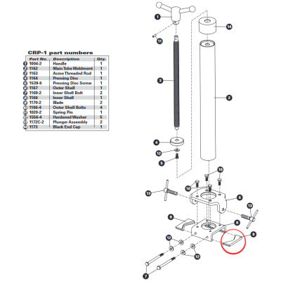 фото - Ремкомплект Park Tool 1170-2 сменное лезвие  для CRP-1