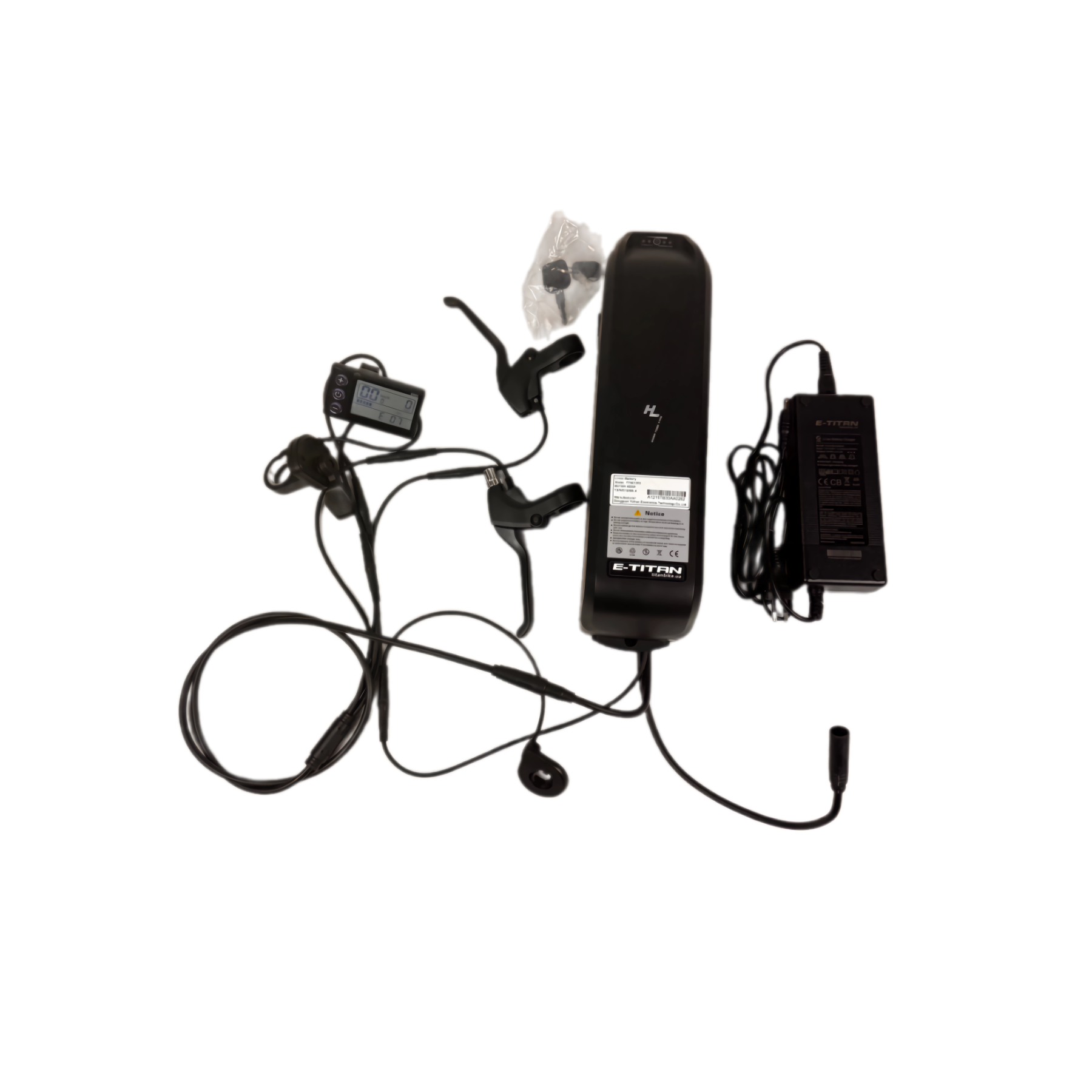 Комплект без двигателя E-Titan FP4810RO 48V10Ah,USB 20A с дисплеем