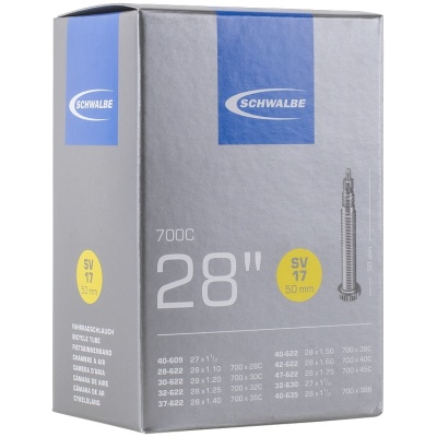фото - Камера Schwalbe SV17 27×1.25/28×1.75 (28/47-622/635) ніпель FV 50мм