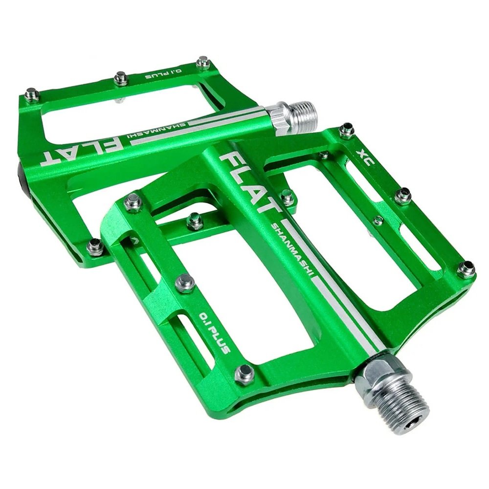 Фото Педалі Shanmashi 0,1Plus, Cr-Mo, зелений (8714-green)