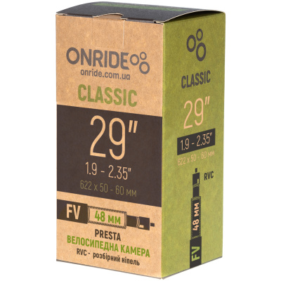фото - Камера ONRIDE Classic 29 “x1.9-2.35” FV 48 RVC – розбірний ніпель