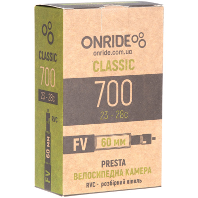 фото - Камера ONRIDE Classic 700 x 23-28c FV 60 мм RVC