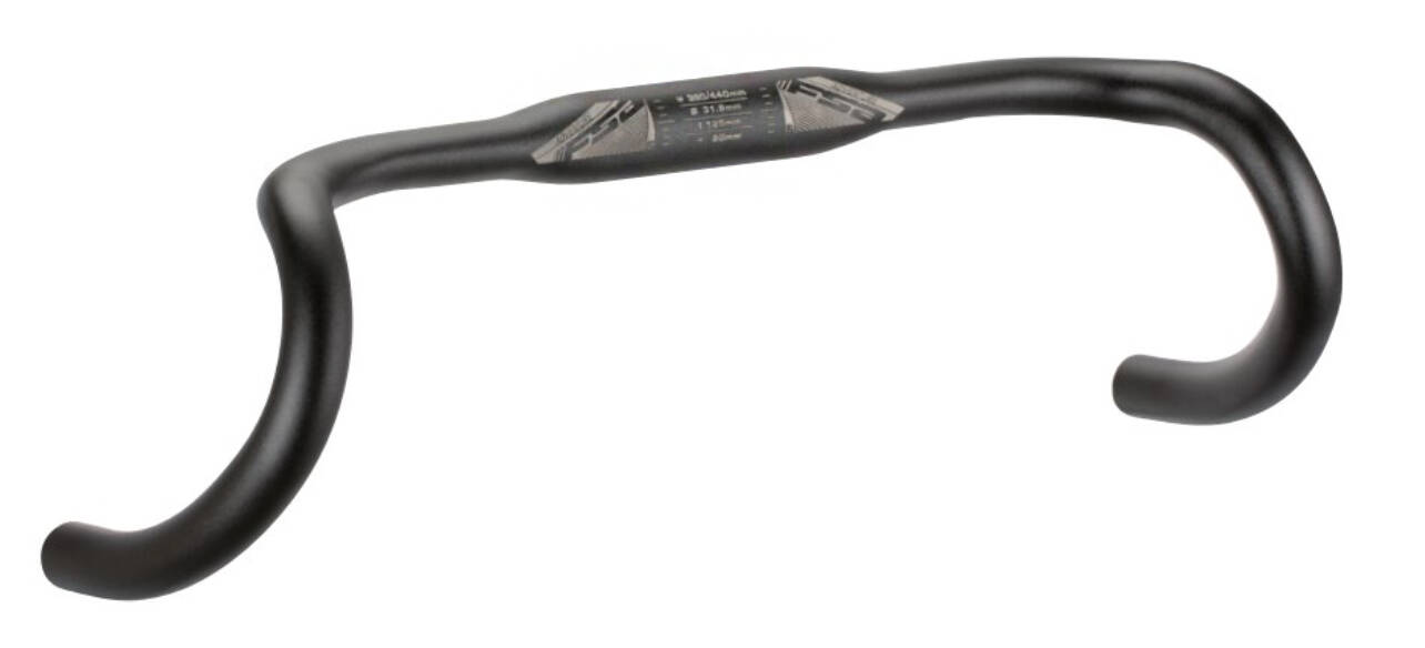 Руль FSA ADVENTURE COMPACT 400мм, Ø31,8мм, 125мм drop, 80мм reach, черный