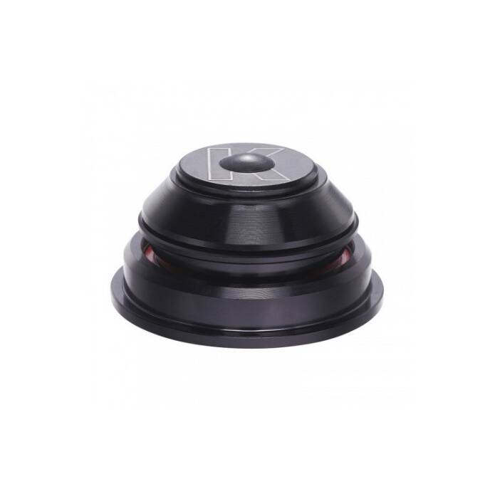 Рульова колонка б/різьб. п/інтегр. 1-1/8”-1.5”" KENLI KL-B332 на пром. підшипн. чорний (м) з перехідником на вилку (tapered) (чорний (м))
