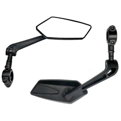 фото - Дзеркало із кріпленням на кермо пластик чорний. VLT BC-BM118 (чорн.)