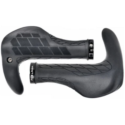 фото - Грипсы ProX VLG-1839AD2-L 140мм, с рожками, черный (C-C-0182)