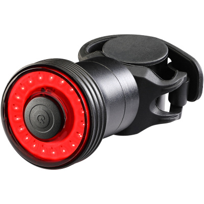 фото - Мигалка ззаду Green Cycle Round Dots, з алюмінієвою рамкою, COB LED, 40 Люмен; 3 режими