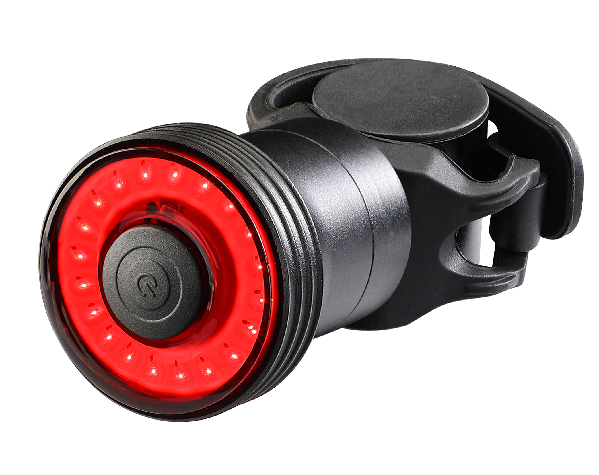 Фото Мигалка ззаду Green Cycle Round Dots, з алюмінієвою рамкою, COB LED, 40 Люмен; 3 режими