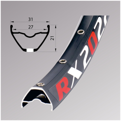 фото - Обод Remerx RX 2027, 29», 622×27, 32 отв., FV, пост., черн. анод., E-Bike