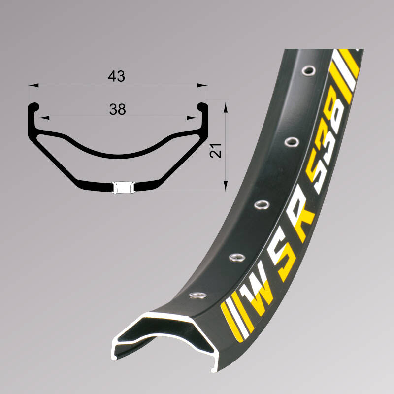 Обід Remerx WSR RX 2038, 29'', 622x38, 32 відп., AV, пист., чорн. анод., E-Bike