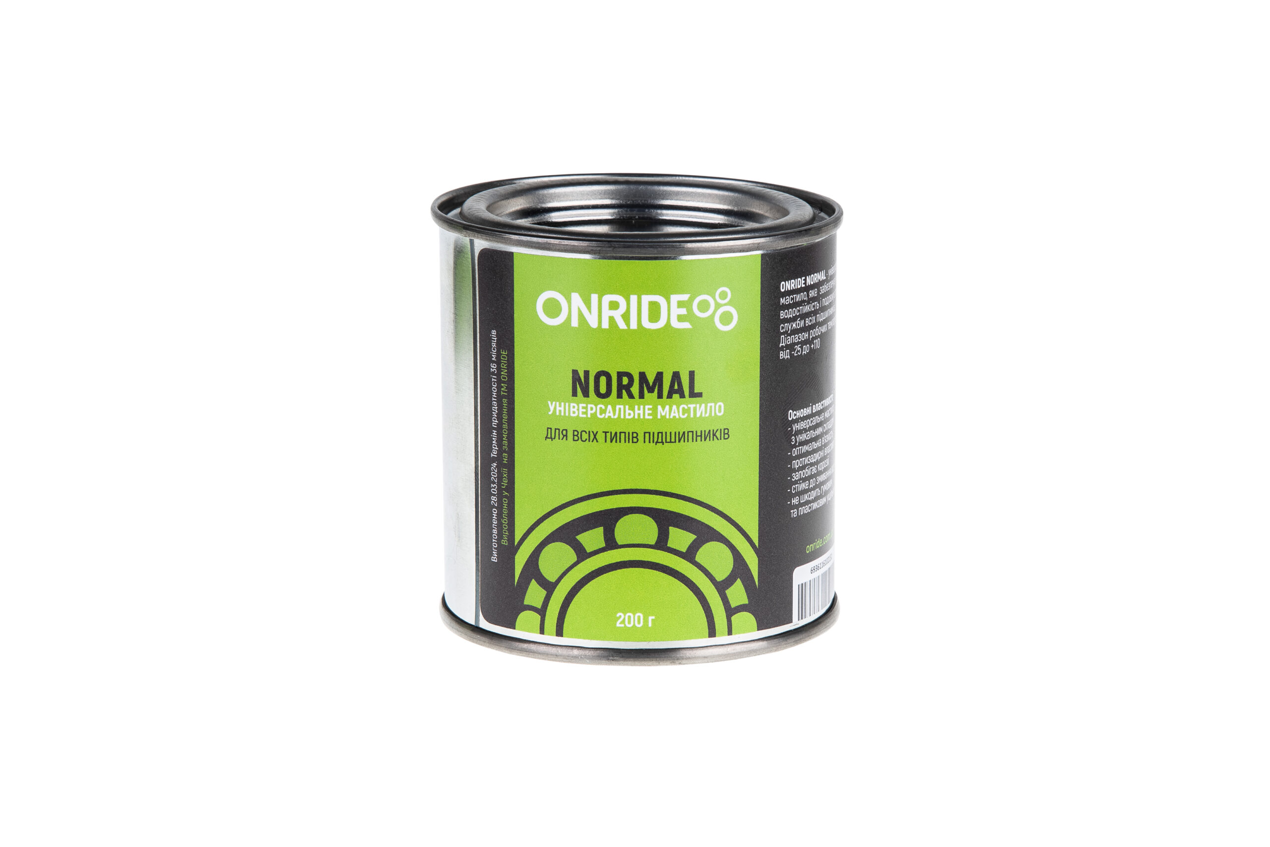 Фото Смазка густая для подшипников ONRIDE NORMAL Серия Brown густая 200 г (мет. банка)