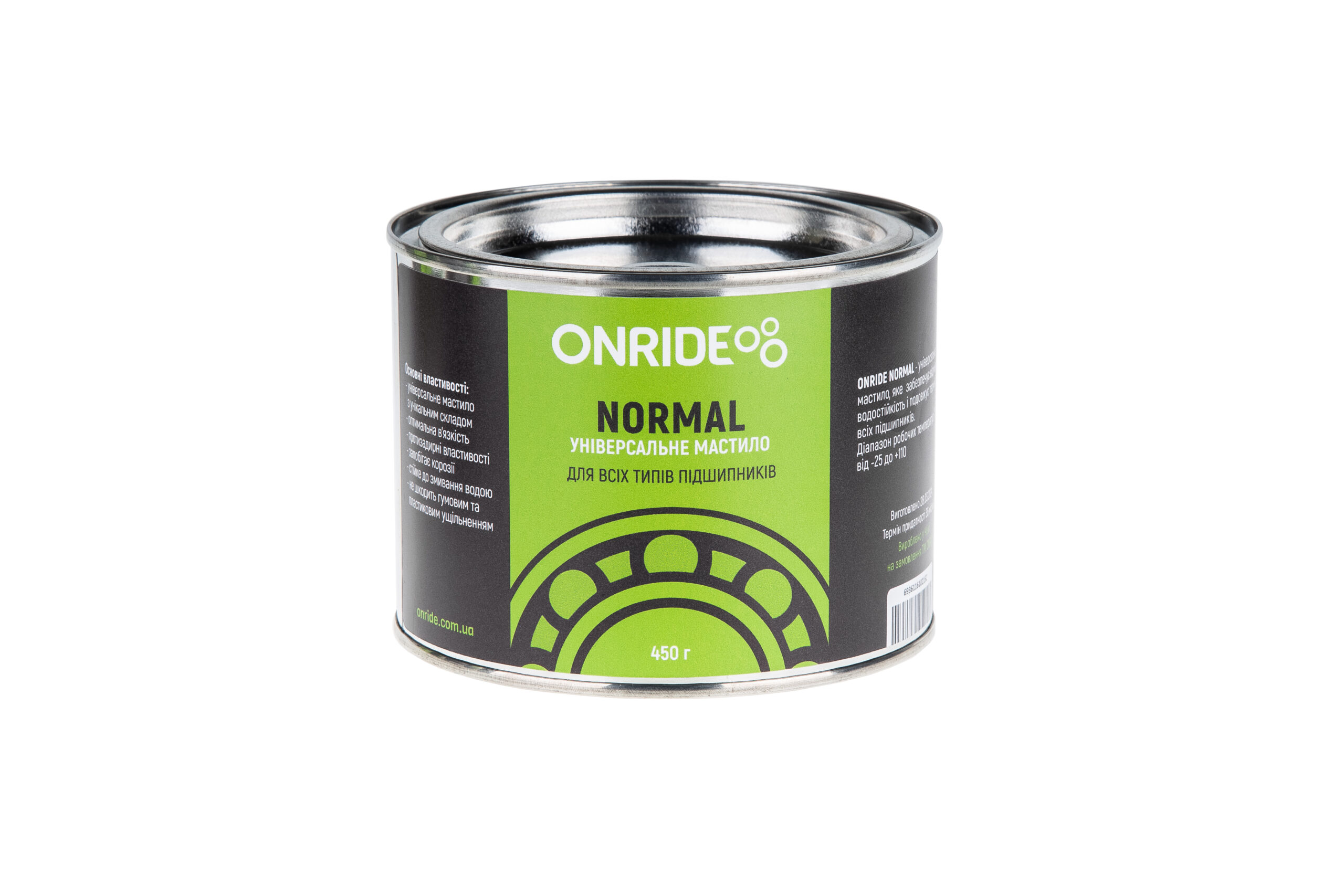 Фото Смазка густая для подшипников ONRIDE NORMAL Серия Brown густая 450 г (мет. банка)