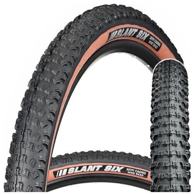 фото - Покрышка Kenda K-1080 Slant Six Sport 29х2,2 30TPI черный с коричневым (O-O-0682)