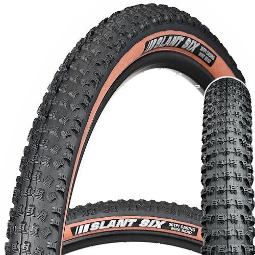 Фото Покрышка Kenda K-1080 Slant Six Sport 29х2,2 30TPI черный с коричневым (O-O-0682)