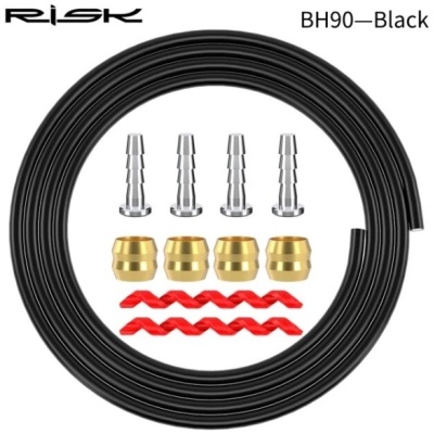 фото - Рубашка троса тормоза 2500мм RISK BH-90 RC115-2-1 черн. с оливками и болтами