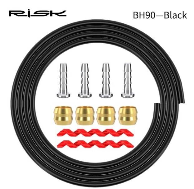 Сорочка троса гальма 2500мм RISK BH-90 RC115-2-1 чорн. з оливками та болтами