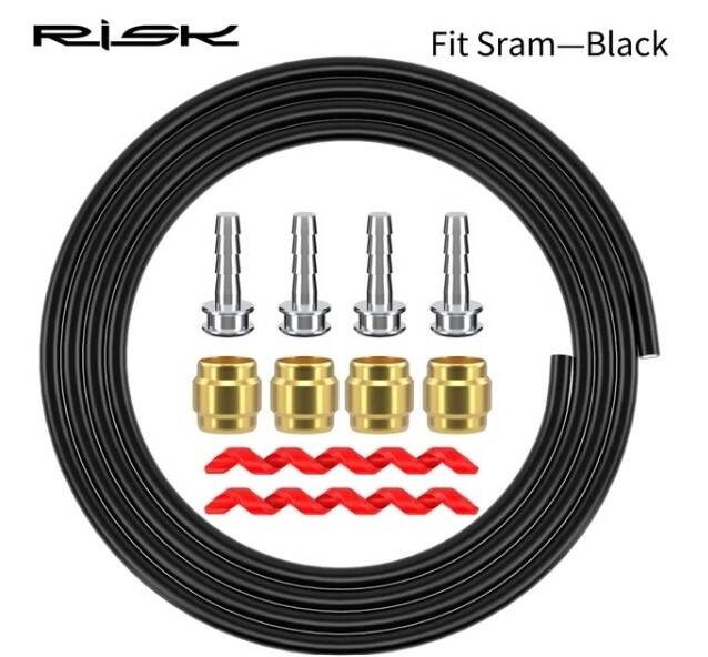Сорочка троса гальма 2500мм SRAM RISK RC115-3-1 чорн. з оливками та болтами