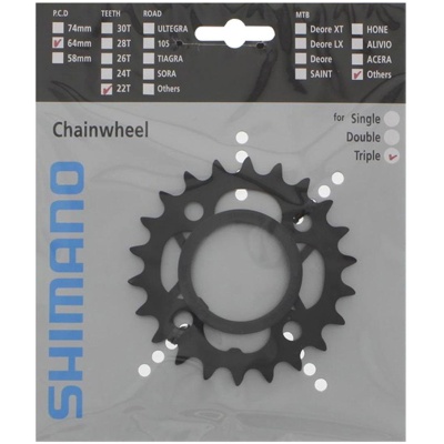 фото - Зірка для шатунів Shimano M391/430 22T (CMK048)