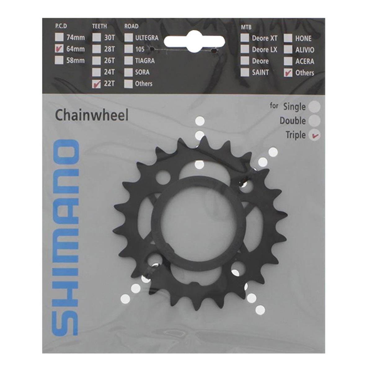 Зірка для шатунів Shimano M391/430 22T (CMK048)