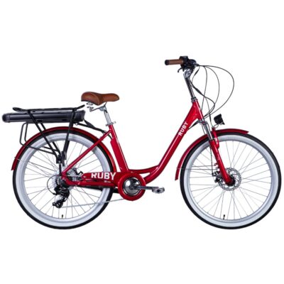 фото - Велосипед Dorozhnik eRUBY 48В 12.5А*год. з кріпленням до багажн. 500Вт 2024