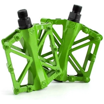 фото - Педали Avanti DN-313 алюминий, широкие, зеленый (DN-313-green)