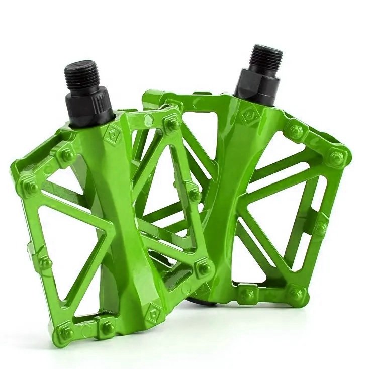 Педали Avanti DN-313 алюминий, широкие, зеленый (DN-313-green)
