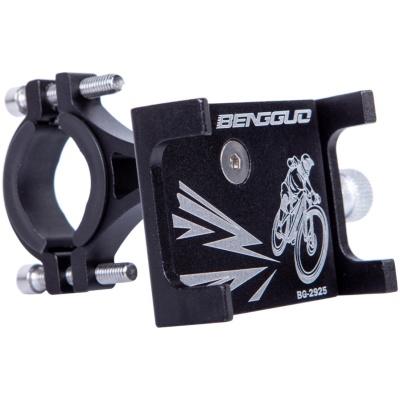 фото - Тримач для смартфона з кріпленням на кермо/винос 3,5-6,5″ алюм. BC-B764 чорний