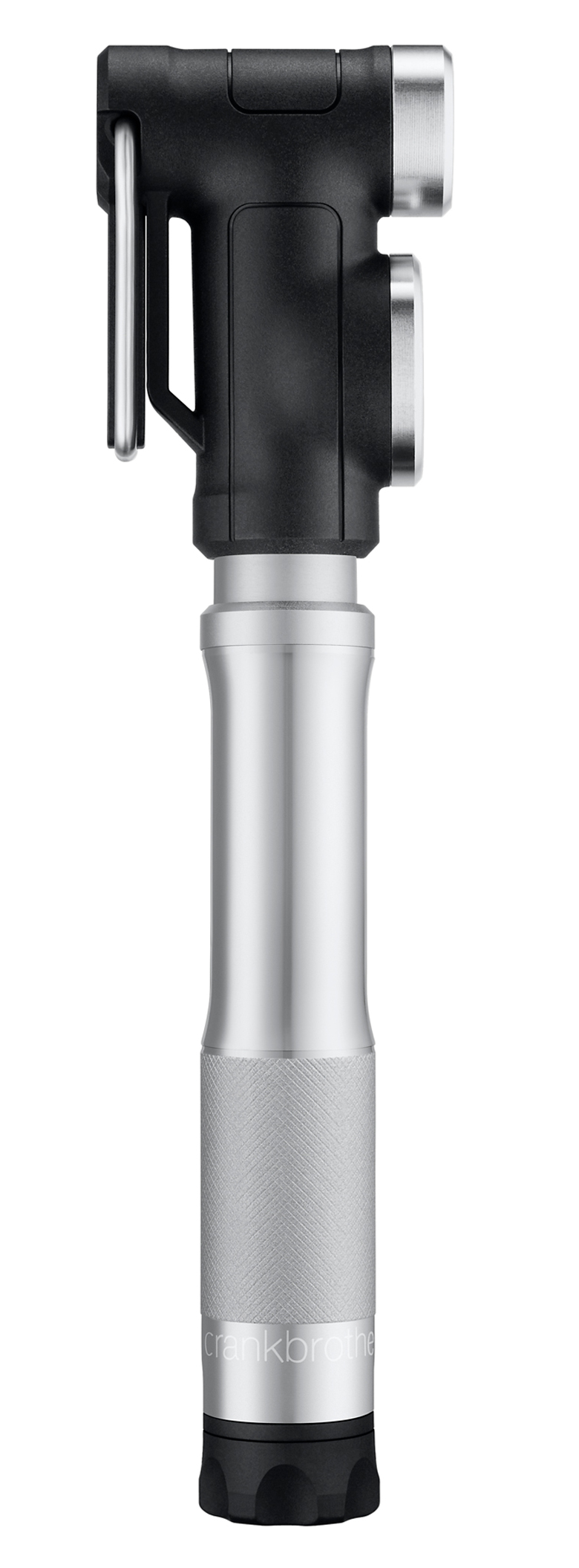Мінінасос Crankbrothers STERLING SG, алюмінієвий, з манометром, smart head, 100 psi/7 bar, сріблястий