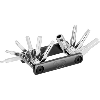фото - Мультитул Crankbrothers F10+,  2/2.5/3/4/5/6/8мм, T25, Phillips #2, flat #1, металлический кейс с открывалкой, черный