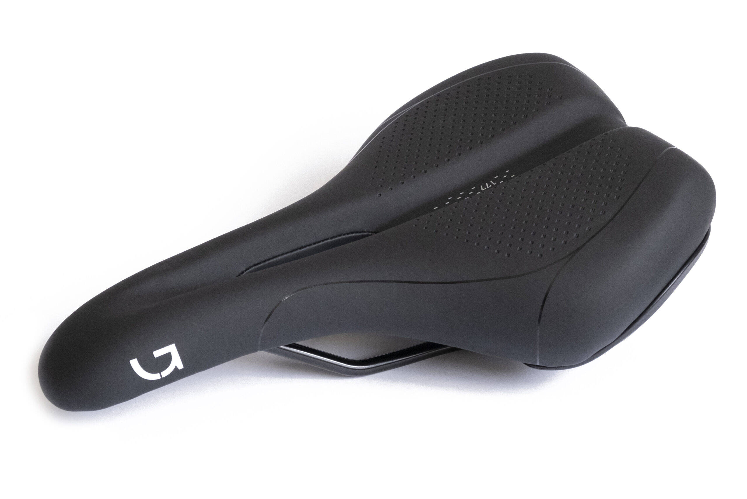 Седло Green Cycle Active Air 177, стальные рейлы, черное