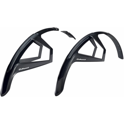фото - Комплект крыльев POLISPORT G-MUD GRAVEL 28″ (50 мм) черный