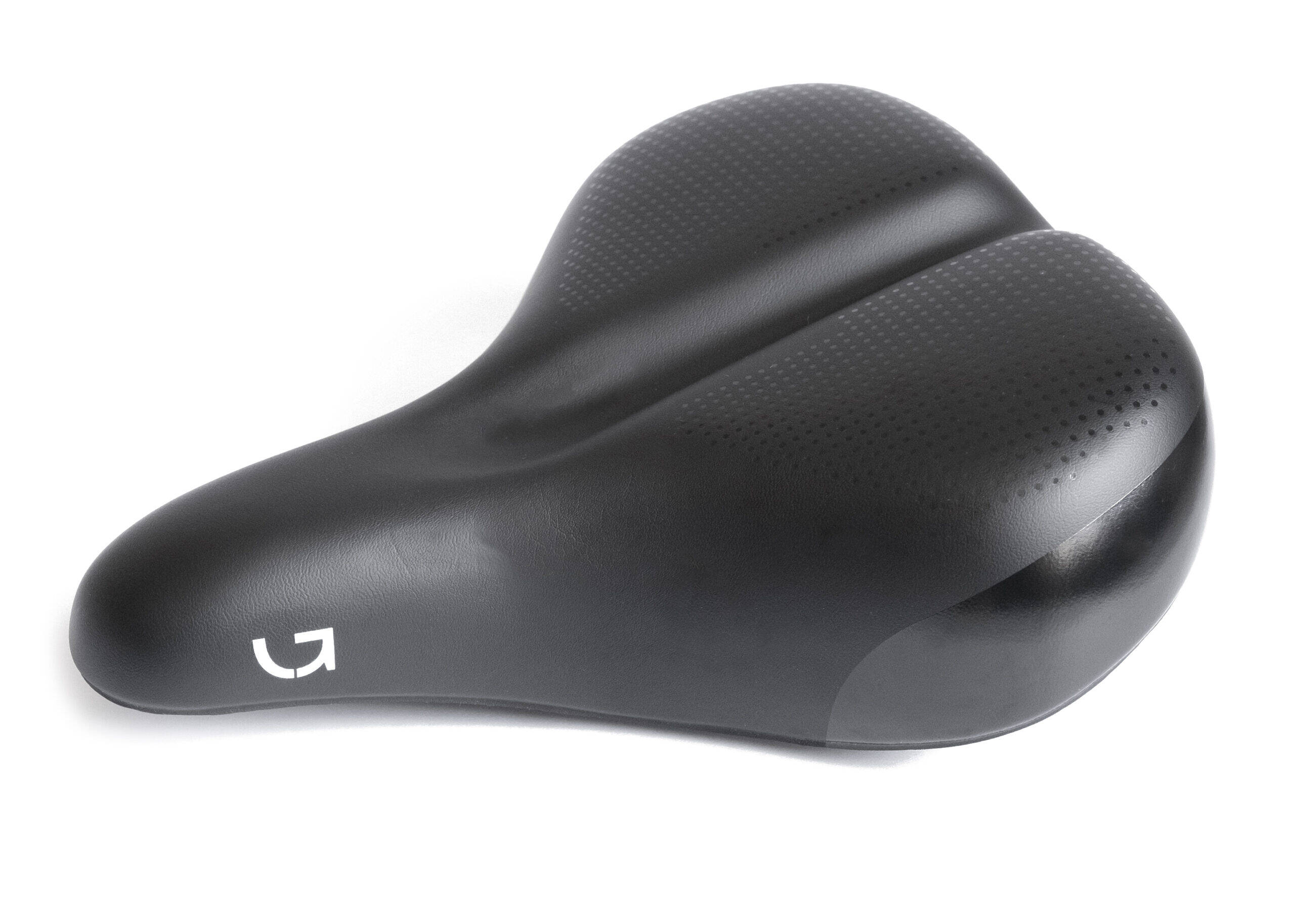 Седло Green Cycle Comfort 227, стальные рейлы, черное