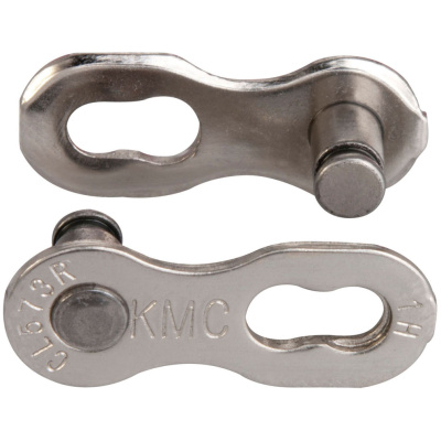 фото - Ланка ланцюга KMC CL573R-NP для ланцюгів KMC/Shimano/Sram, 7/8 ск, 2шт, silver