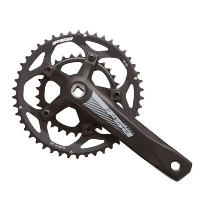 фото - Комплект шатунів FSA TEMPO SUPERCOMPACT, 172,5мм, 46т/30т, чорні